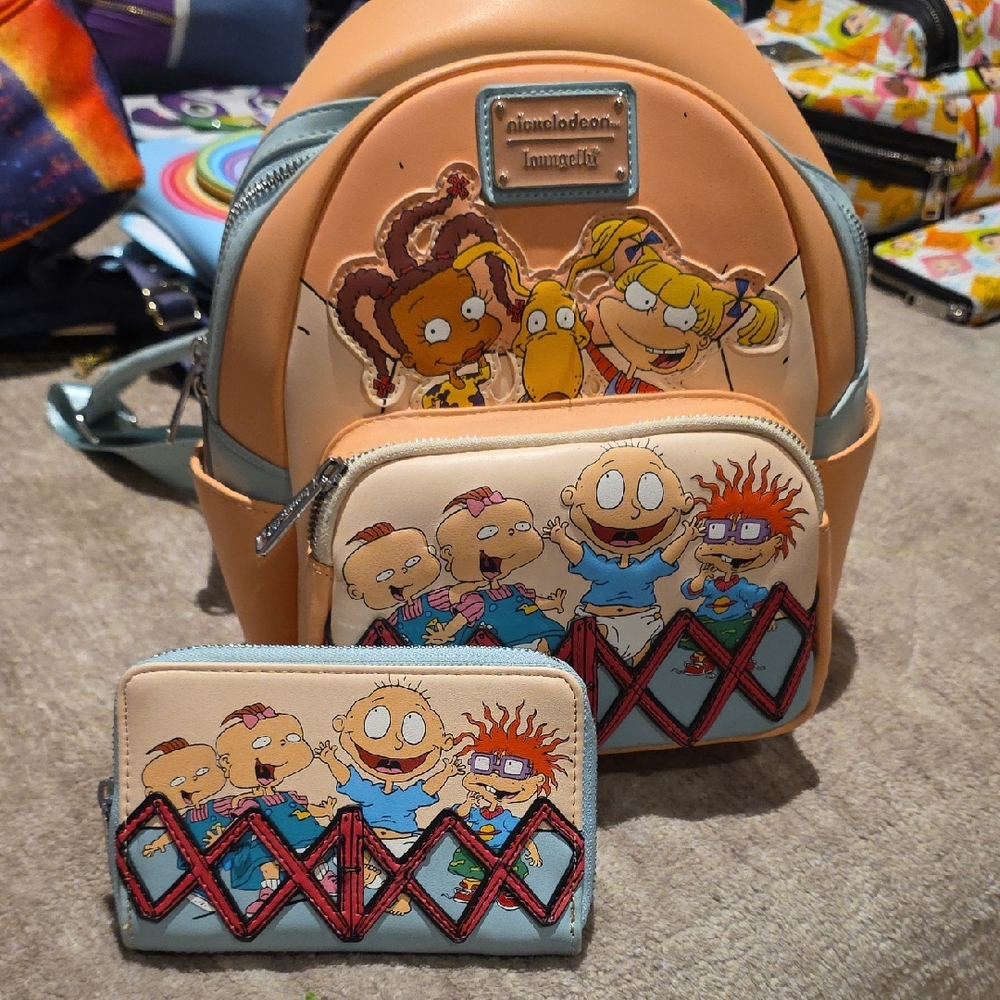 Loungefly Nickelodeon Rugrats 30th Anniversary Backpack w/wallet
